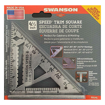 Столярный комбинированный угольник Swanson Speed Trim Square 4,5 дюйма